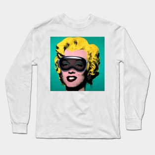 Vision on Marilyn Warhol Long Sleeve T-Shirt